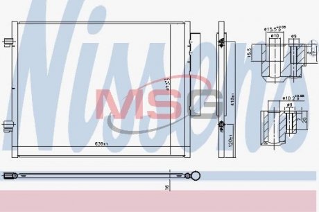 Радиатор кондиционера NISSENS 941066