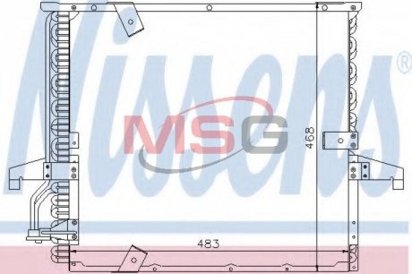 Радиатор кондиционера NISSENS 94166