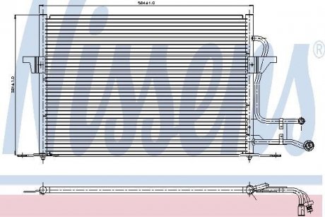 Радиатор кондиционера NISSENS 94189