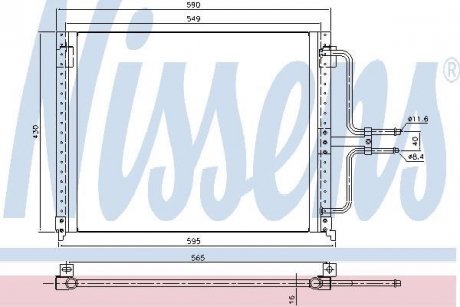 Радиатор кондиционера NISSENS 94201