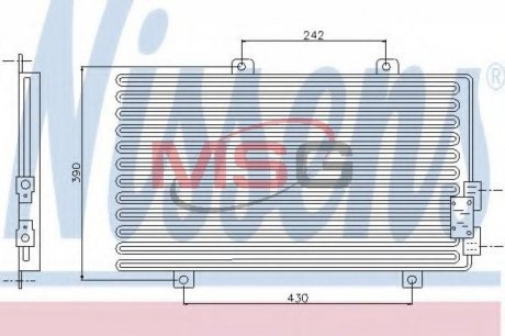 Радіатор кондиціонера NISSENS 94208