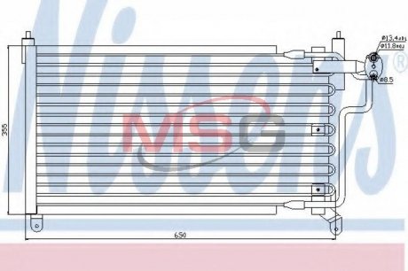 Радиатор кондиционера NISSENS 94227