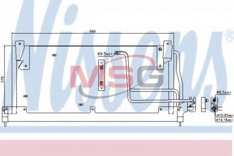 Радиатор кондиционера NISSENS 94228