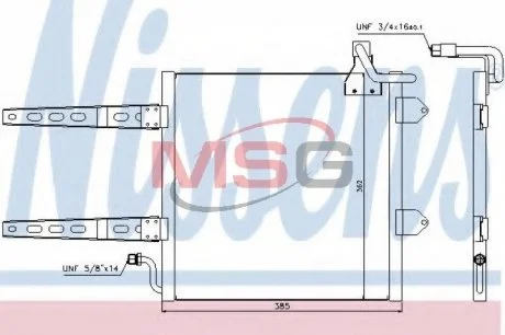 Радиатор кондиционера NISSENS 94260