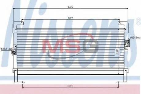 Радиатор кондиционера NISSENS 94262