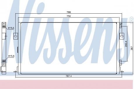 Радиатор кондиционера NISSENS 94267