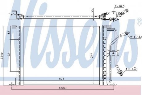 Радіатор кондиціонера NISSENS 94277