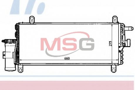 Радиатор кондиционера NISSENS 94280