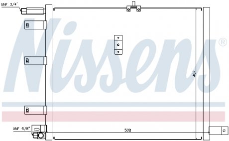 Радиатор кондиционера NISSENS 94300 (фото 1)