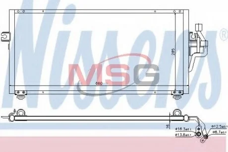 Конденсер кондиционера NISSENS 94357