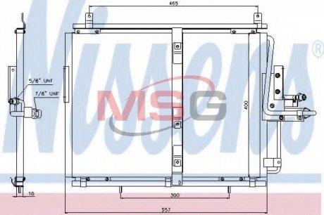 Радиатор кондиционера NISSENS 94377