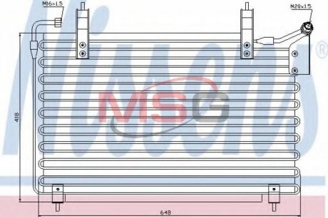 Радиатор кондиционера NISSENS 94399