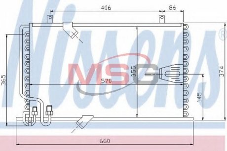 Радиатор кондиционера NISSENS 94408