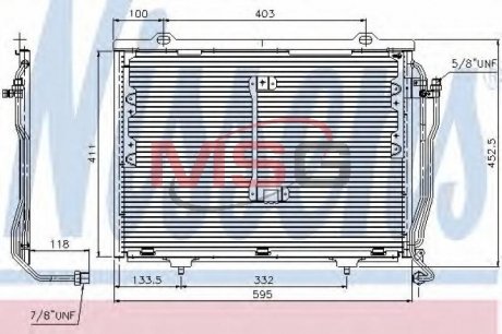 Радиатор кондиционера NISSENS 94426