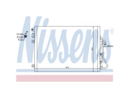 Радіатор кондиціонера NISSENS 94439