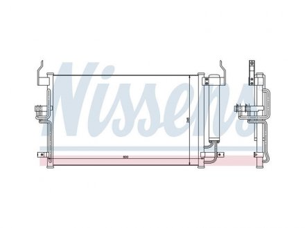 Радіатор кондиціонера NISSENS 94448