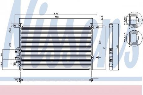 Радиатор кондиционера NISSENS 94526