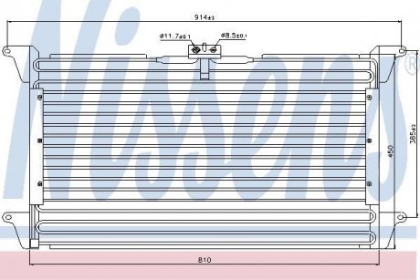 Радіатор кондиціонера NISSENS 94539