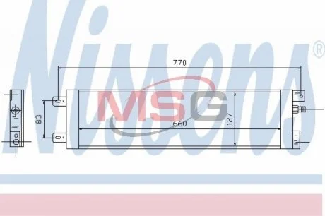 Радиатор кондиционера NISSENS 94558
