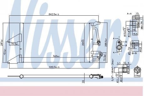 Радиатор кондиционера NISSENS 94565