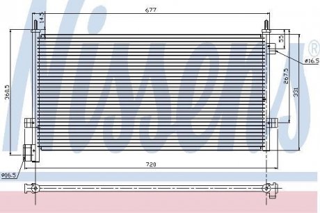 Радиатор кондиционера NISSENS 94578