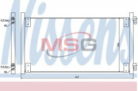 Радіатор кондиціонера NISSENS 94596