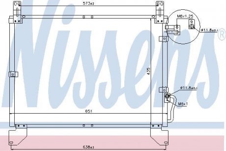 Радиатор кондиционера NISSENS 94642