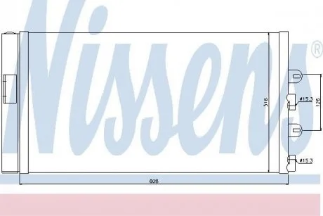 Радіатор кондиціонера NISSENS 94669