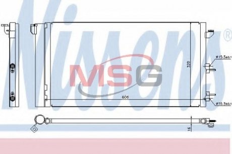 Радиатор кондиционера NISSENS 94670