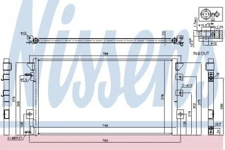 Радіатор кондиціонера NISSENS 94680