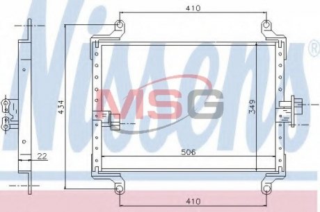 Радиатор кондиционера NISSENS 94700