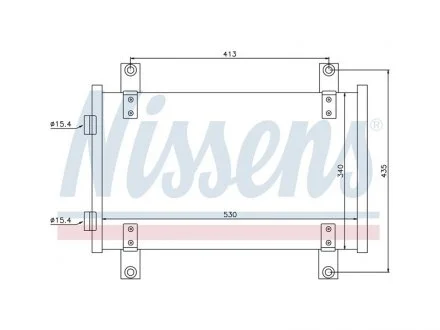 Радиатор кондиционера NISSENS 94712