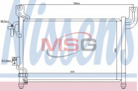 Радіатор кондиціонера NISSENS 94729