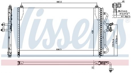 Радиатор кондиционера NISSENS 94731