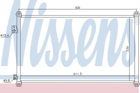 Фото радиатор кондиционера NISSENS 94733 Радиатор кондиционера NISSENS 94733