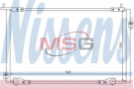 Фото радиатор кондиционера NISSENS 94736 Радиатор кондиционера NISSENS 94736