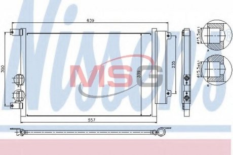 Радиатор кондиционера NISSENS 94744