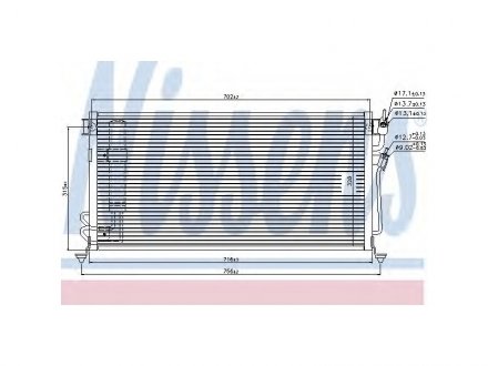 Радиатор кондиционера NISSENS 94748