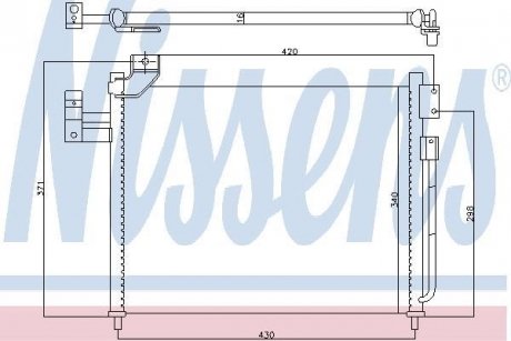 Радиатор кондиционера NISSENS 94760