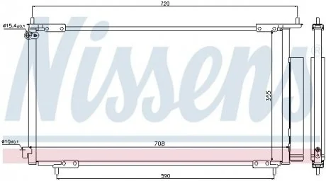 Фото радіатор кондиціонера NISSENS 94772 Радіатор кондиціонера NISSENS 94772