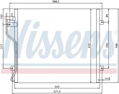 Радиатор кондиционера NISSENS 94773