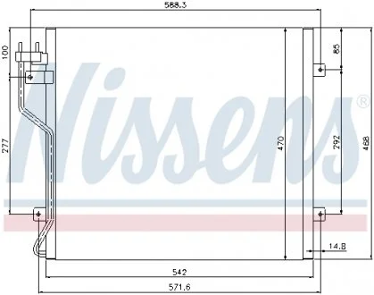 Радіатор кондиціонера NISSENS 94773