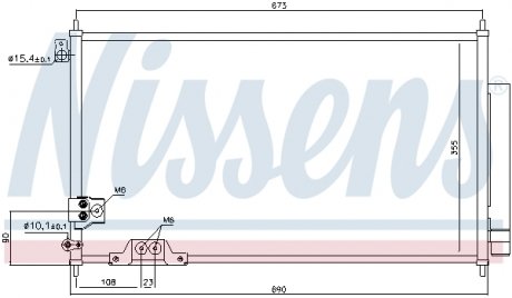 Радиатор кондиционера NISSENS 94788