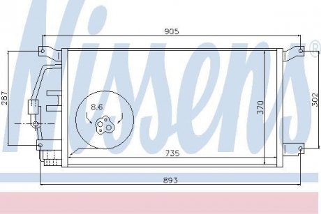 Радиатор кондиционера NISSENS 94797