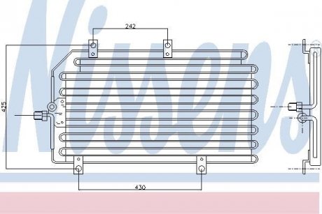 Радиатор кондиционера NISSENS 94816