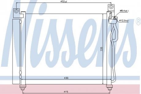 Радиатор кондиционера NISSENS 94828