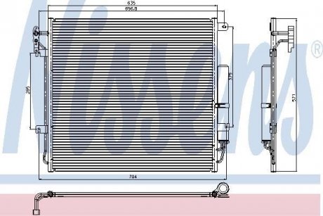 Радиатор кондиционера NISSENS 94839