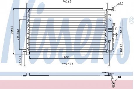 Радиатор кондиционера NISSENS 94846