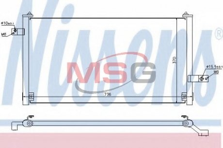 Радиатор кондиционера NISSENS 94847