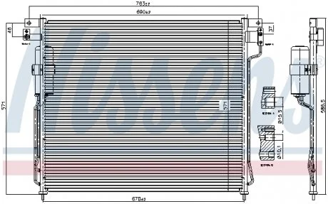 Радіатор кондиціонера NISSENS 94879
